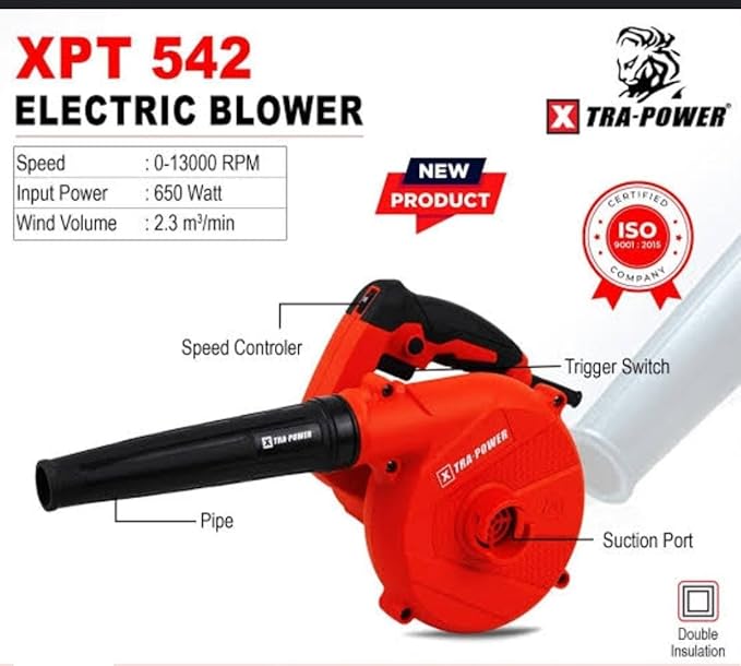 Xtra Power XPT542 650W Electric Air Blower 13000 RPM – Professional Dust Cleaning Tool